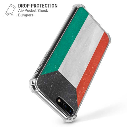 Kuwait Flag Distressed iPhone 7/8 Plus Clear Case